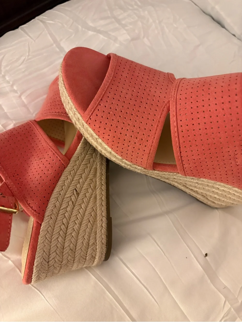 Women’s Coral Platform Espadrille Slide Wedges